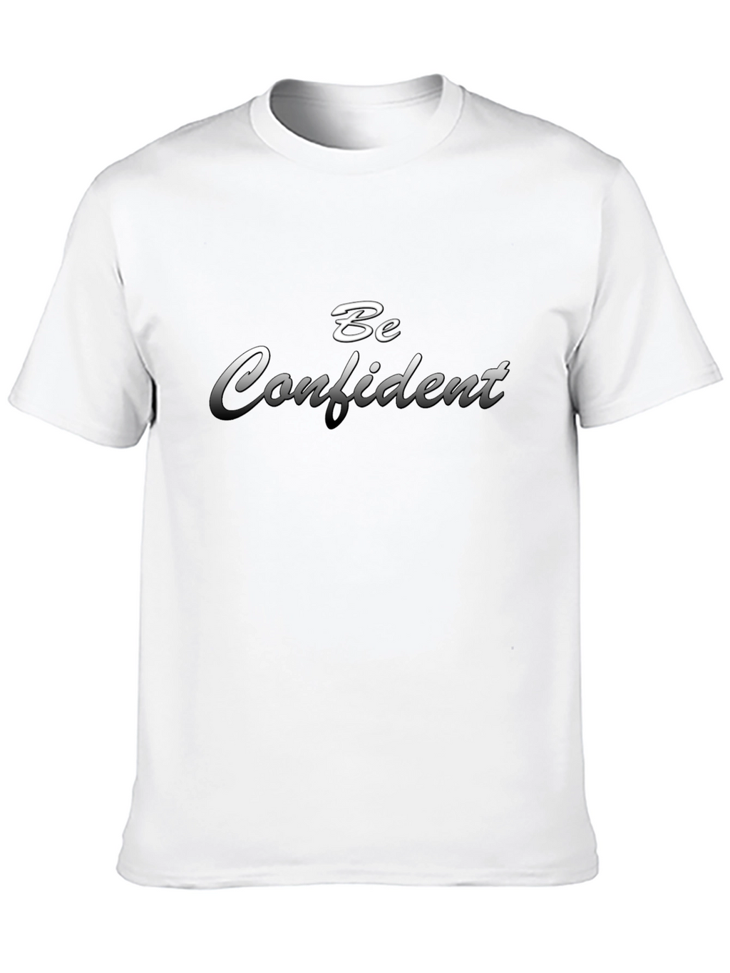 Be Confident Graphic Black T-Shirt