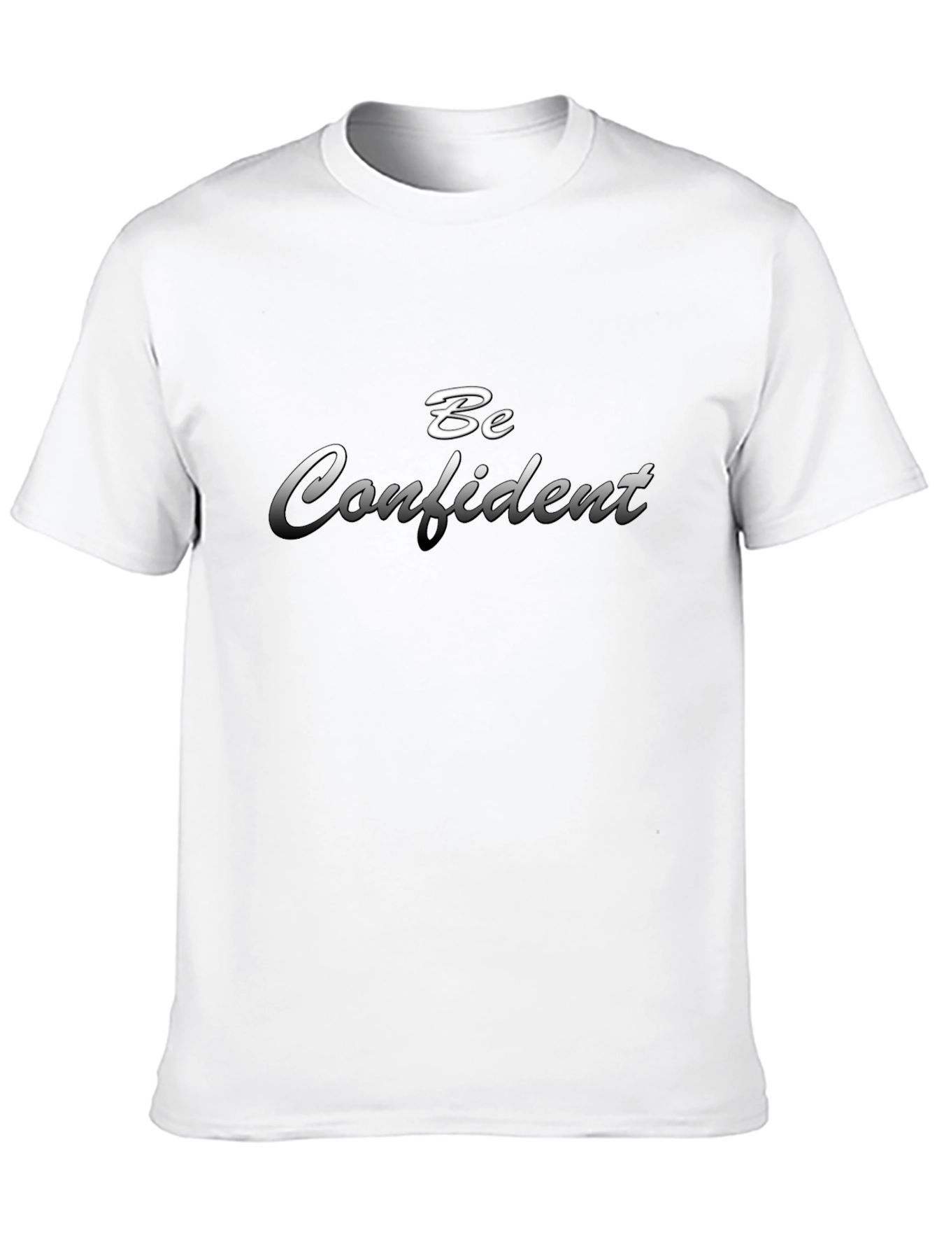 Be Confident Graphic Black T-Shirt