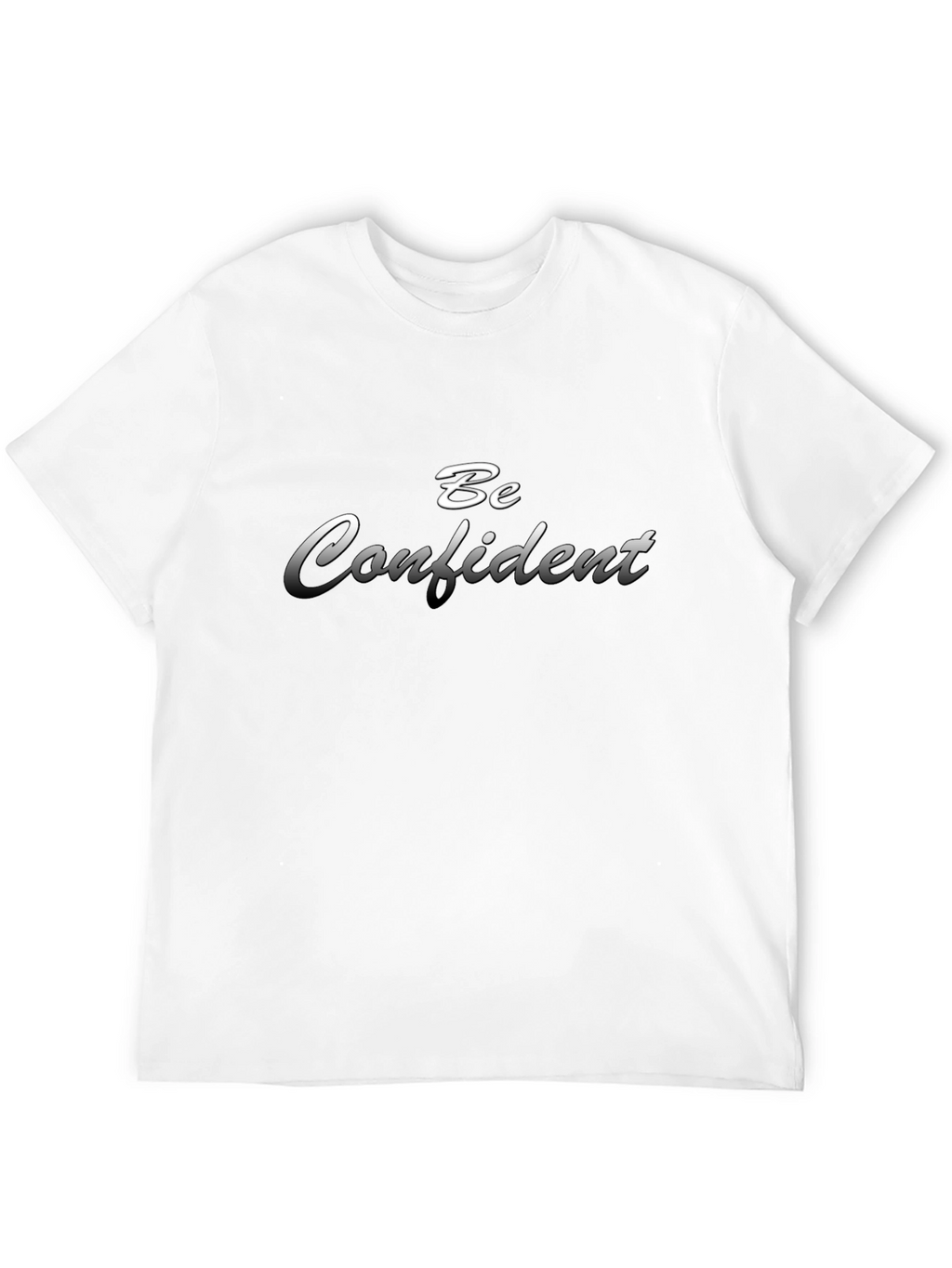 Be Confident Graphic Black T-Shirt