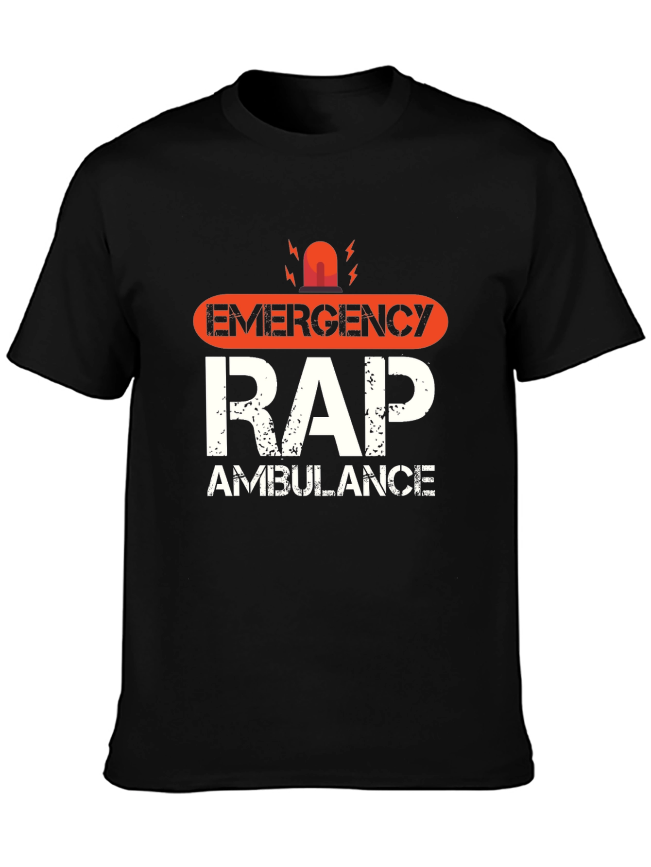 Emergency Rap Ambulance Graphic T-Shirt