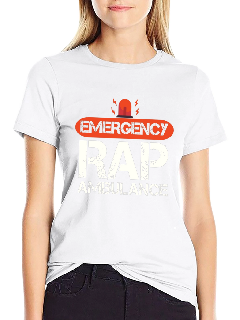 Emergency Rap Ambulance Graphic T-Shirt