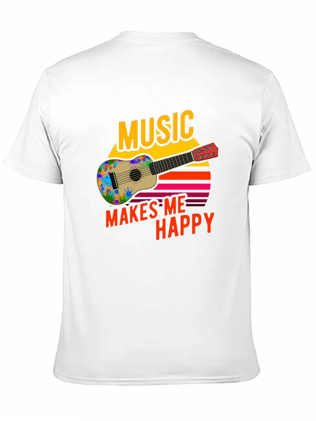 Music Makes Me Happy Graphic T-Shirt