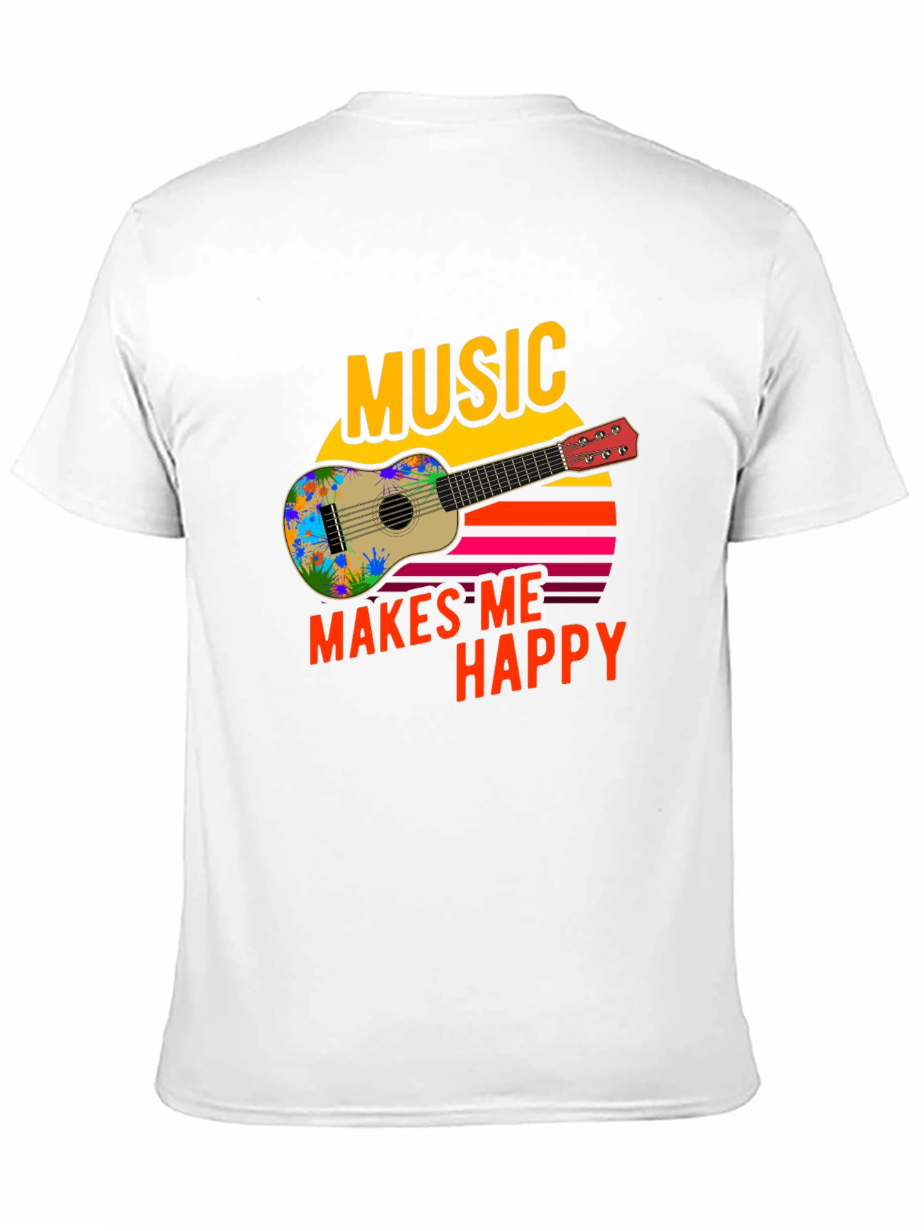 Music Makes Me Happy Graphic T-Shirt
