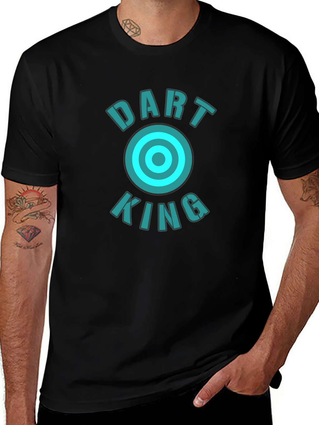 Dart King Graphic T-Shirt - Cool Design