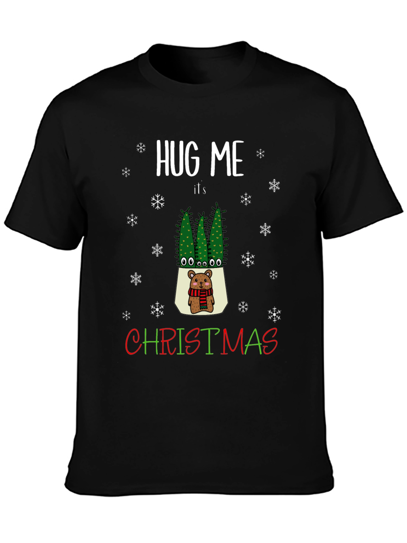 Hug Me Its Christmas Graphic Tee