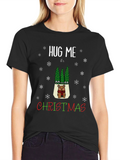 Hug Me Its Christmas Graphic Tee