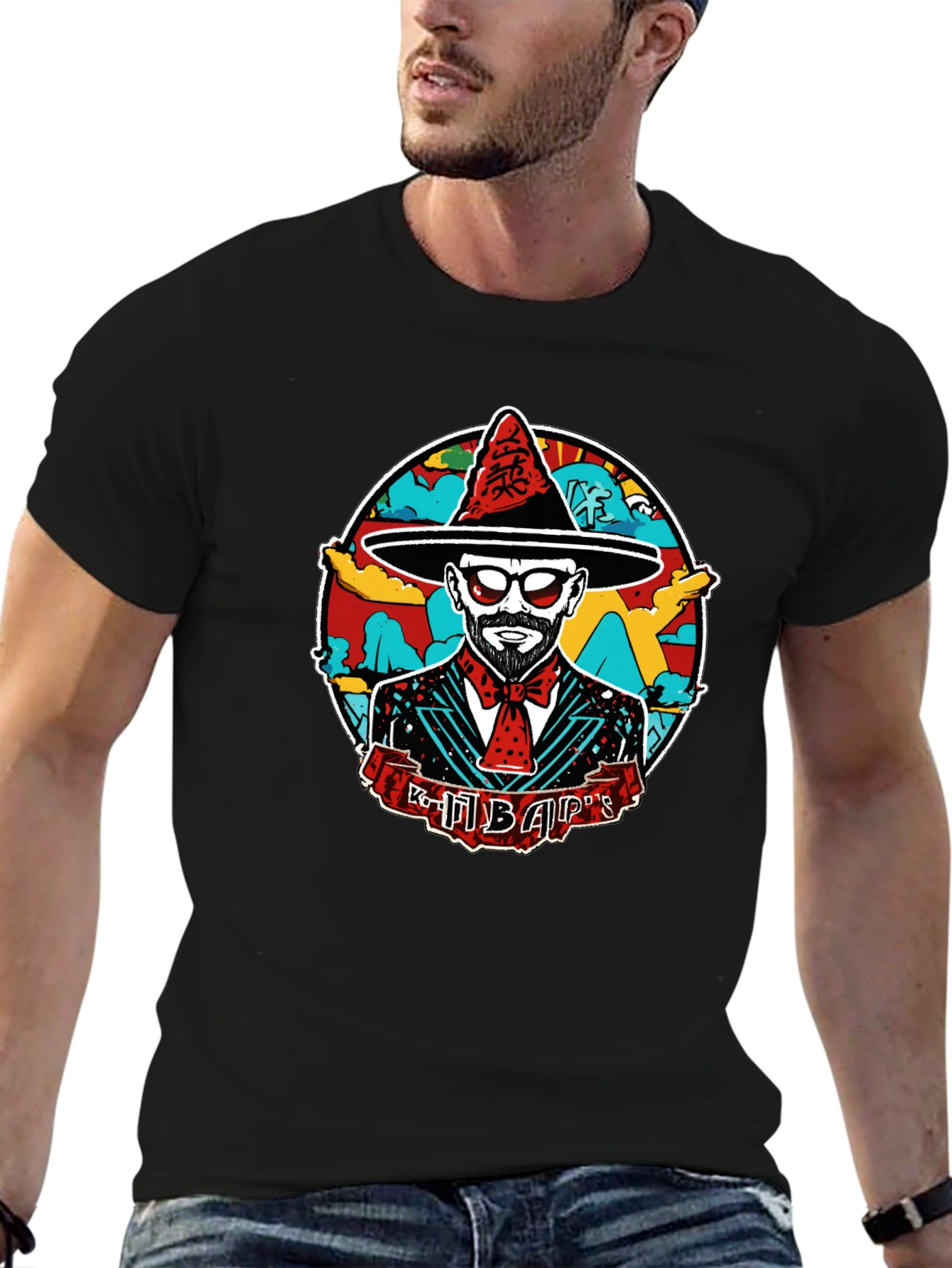 Hipster Mariachi T-Shirt Cool Novelty Graphic Tee