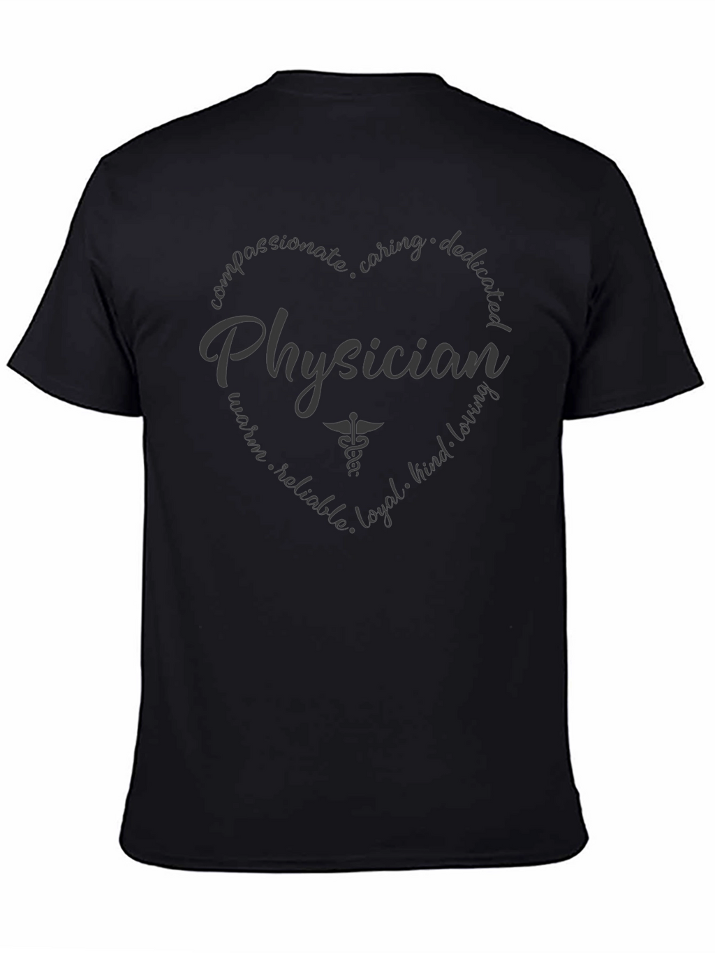 Physician Heart Graphic T-Shirt - Caring Doctor Gift