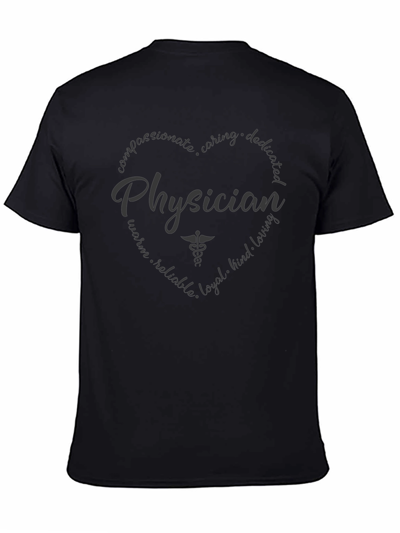 Physician Heart Graphic T-Shirt - Caring Doctor Gift
