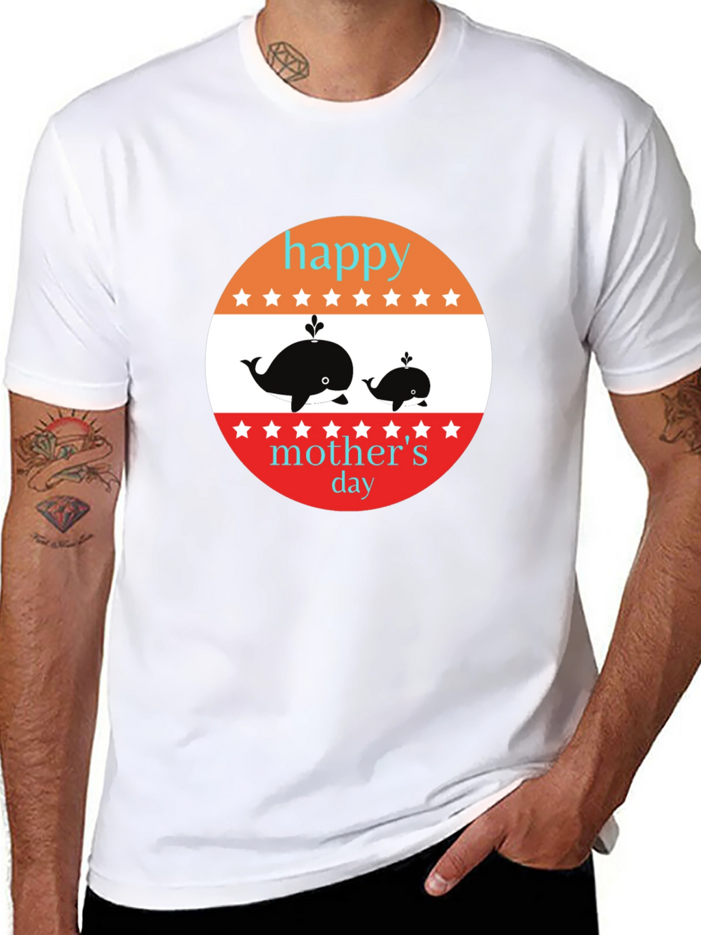 Happy Mothers Day Whale T-Shirt