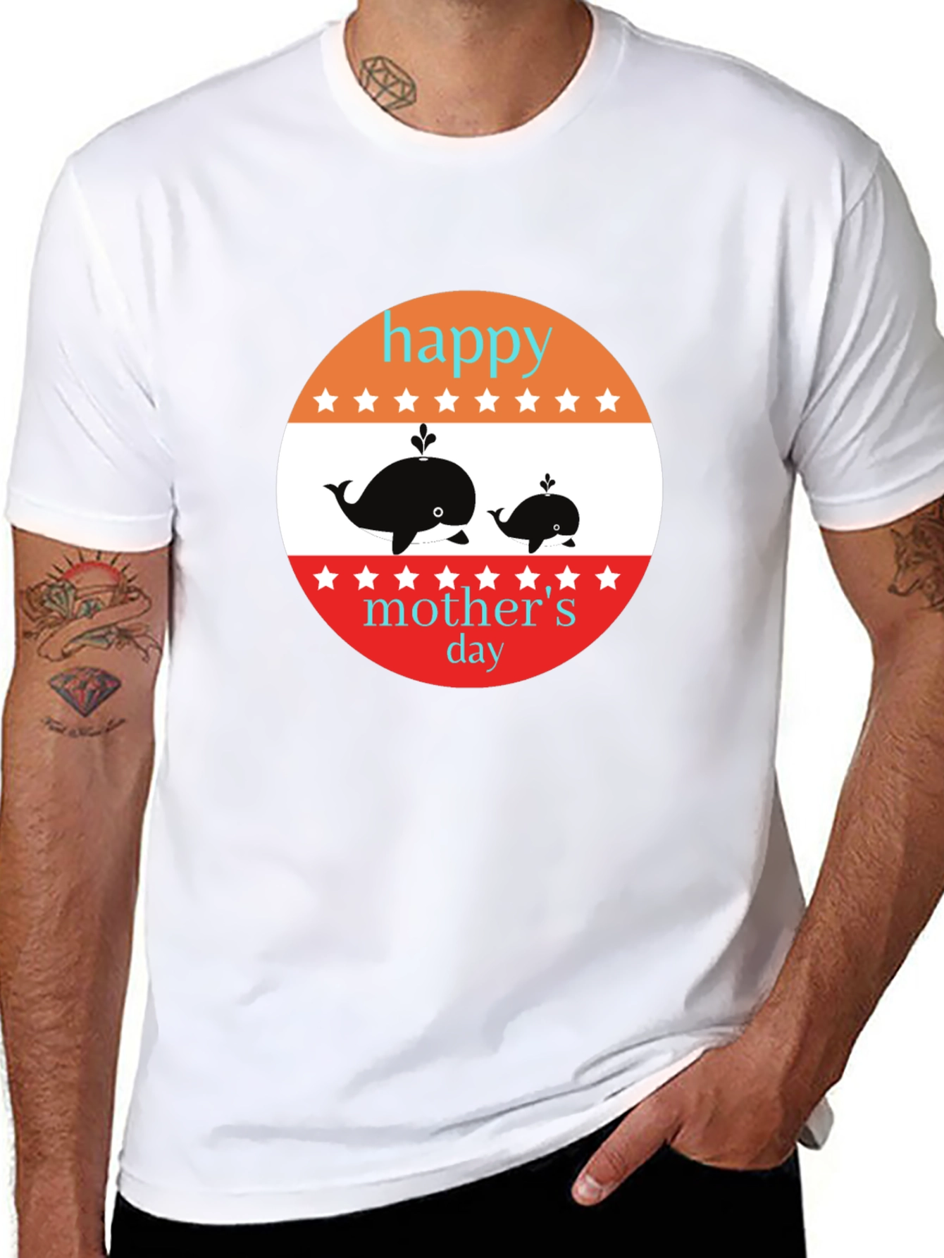 Happy Mothers Day Whale T-Shirt