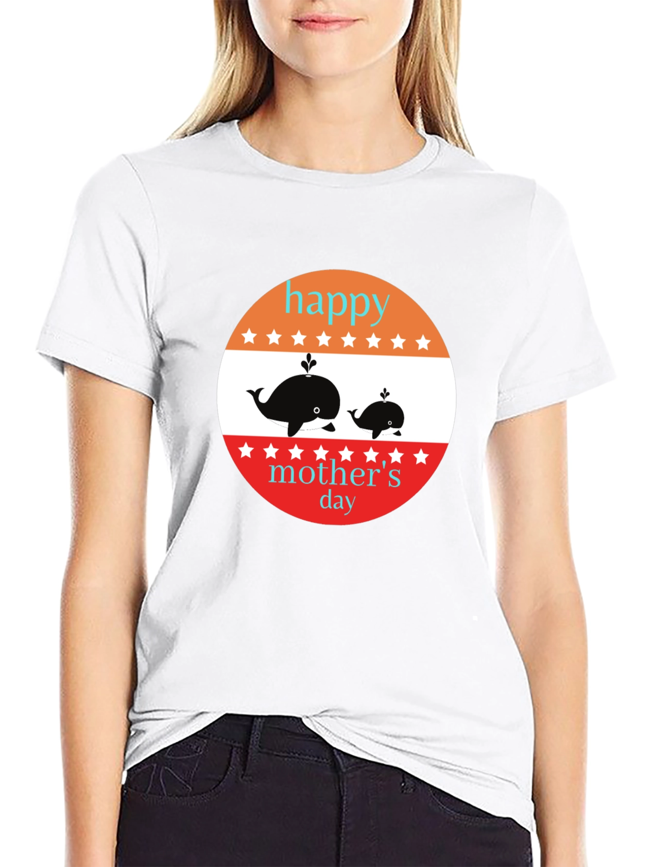 Happy Mothers Day Whale T-Shirt