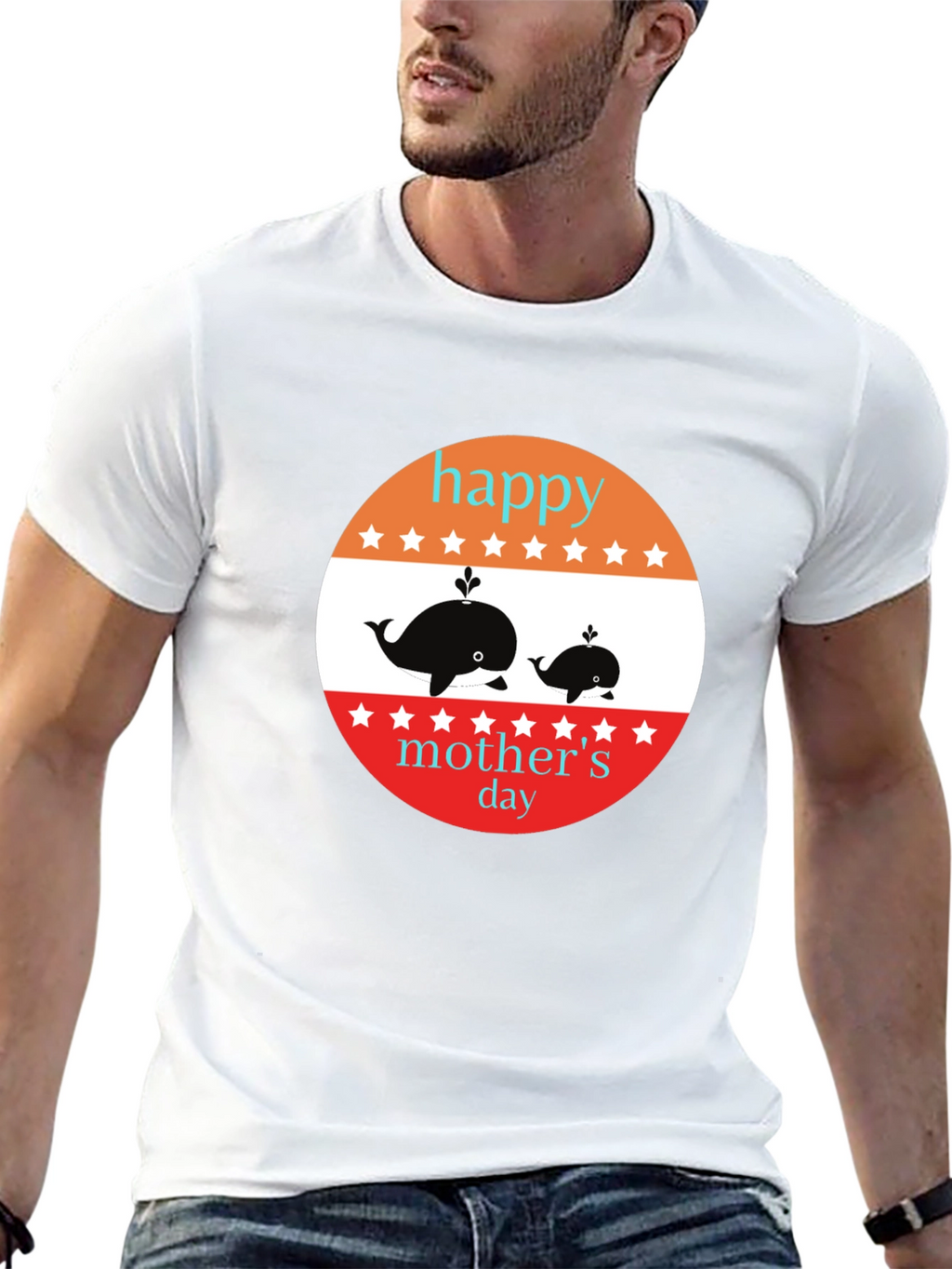 Happy Mothers Day Whale T-Shirt