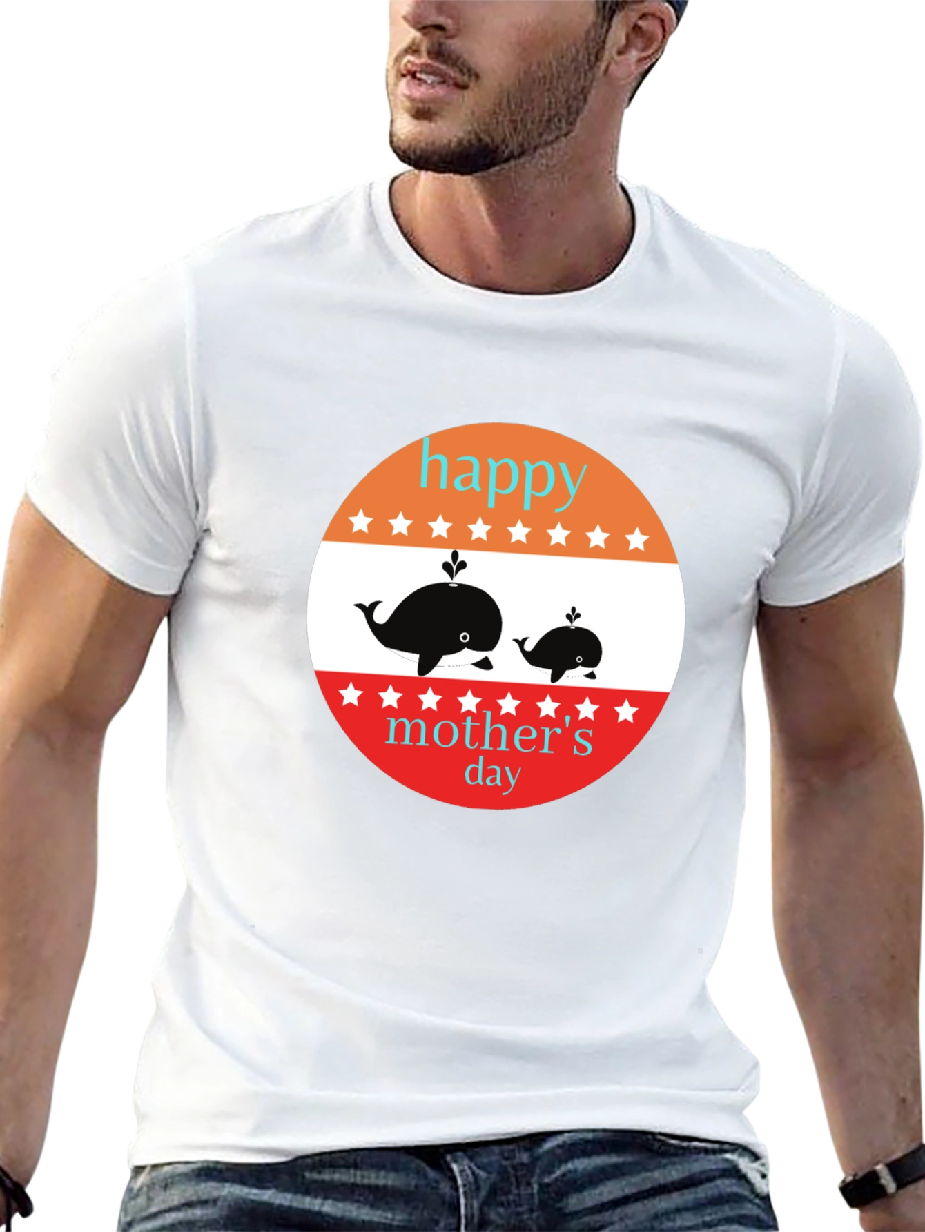 Happy Mothers Day Whale T-Shirt