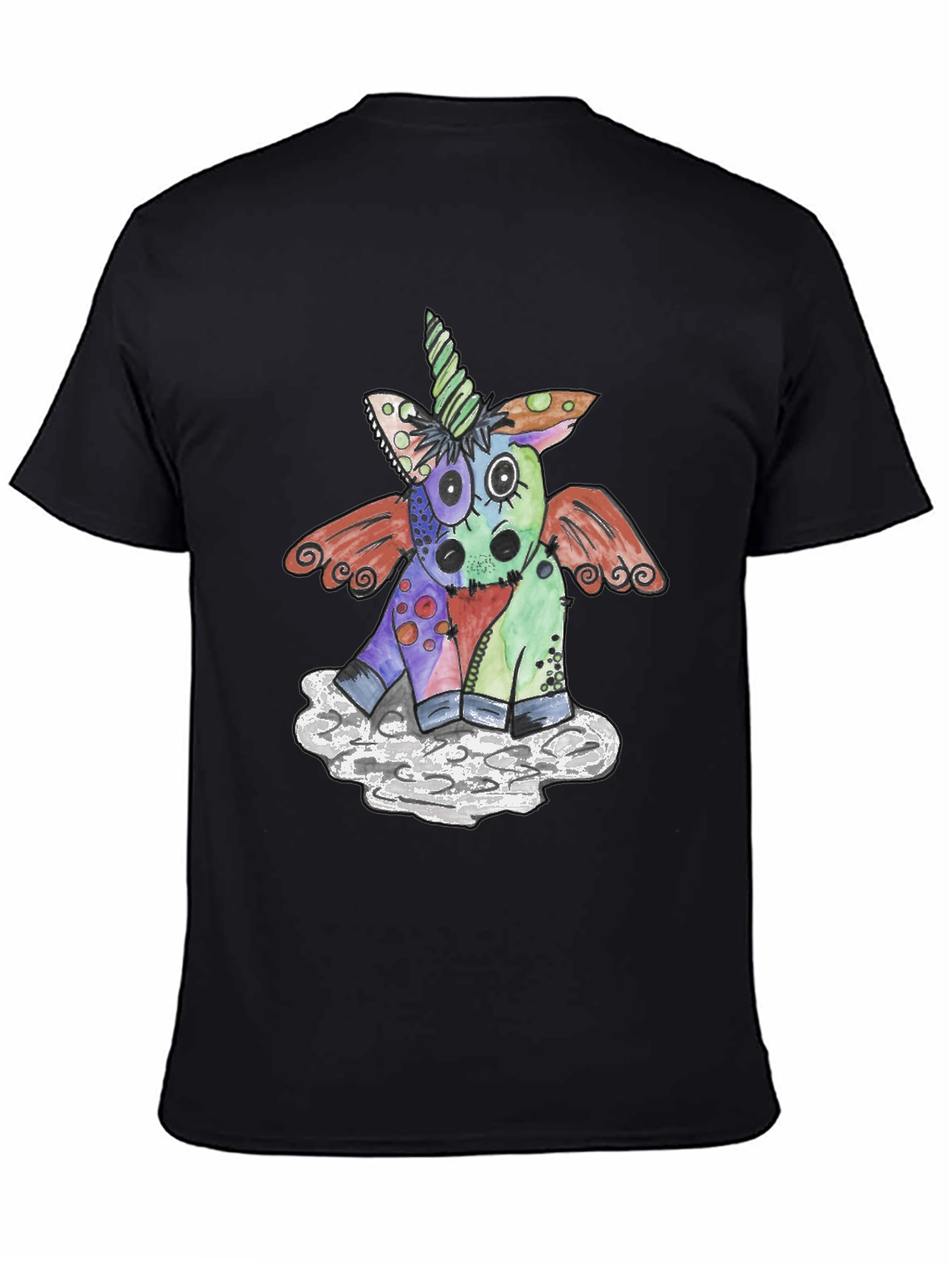 Whimsical Unicorn Graphic Tee - Unique Art Design