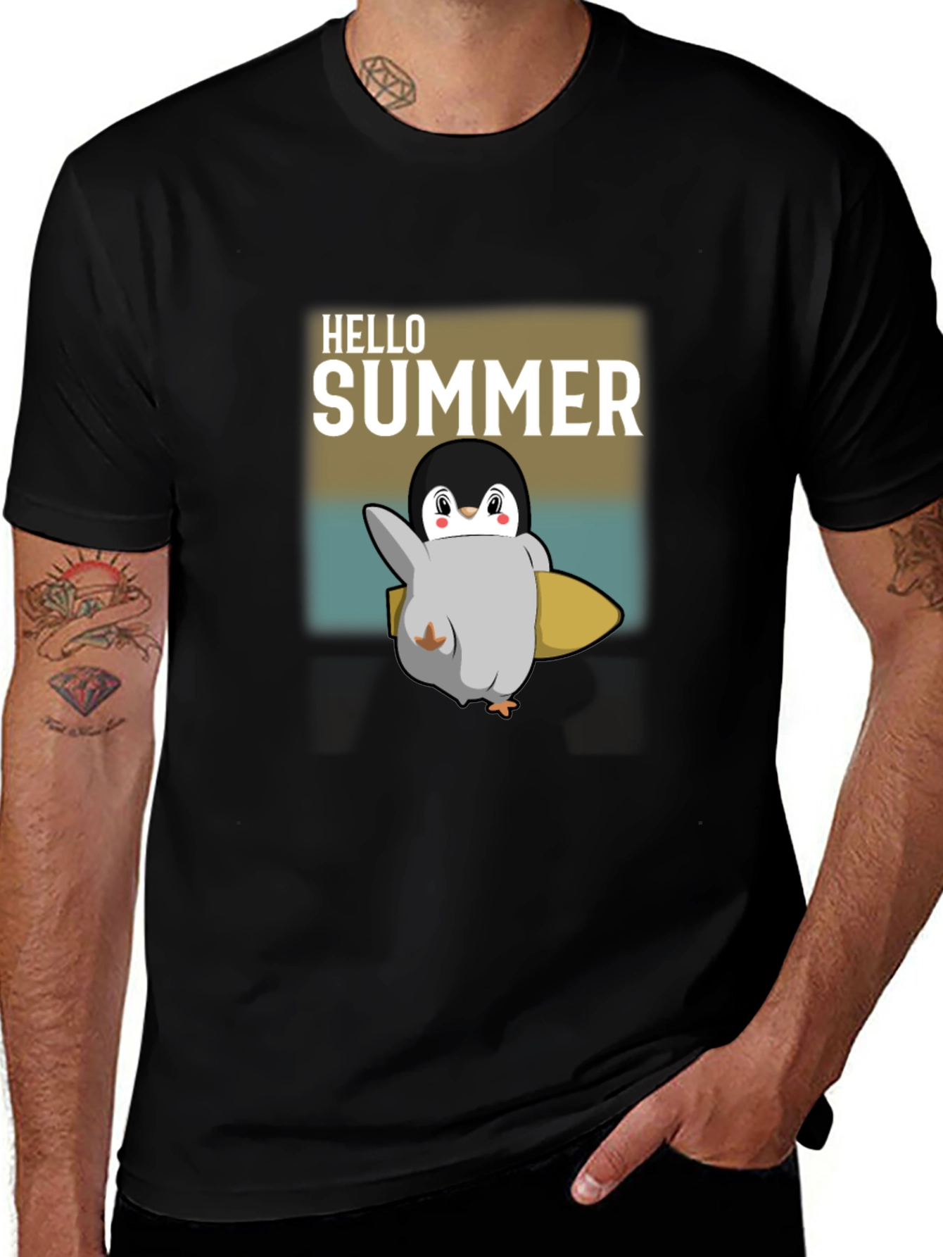 Hello Summer Penguin T-Shirt