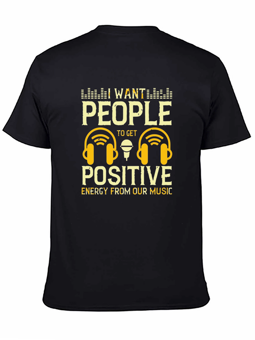 Positive Energy Music T-Shirt - DJ Headphones Graphic Tee