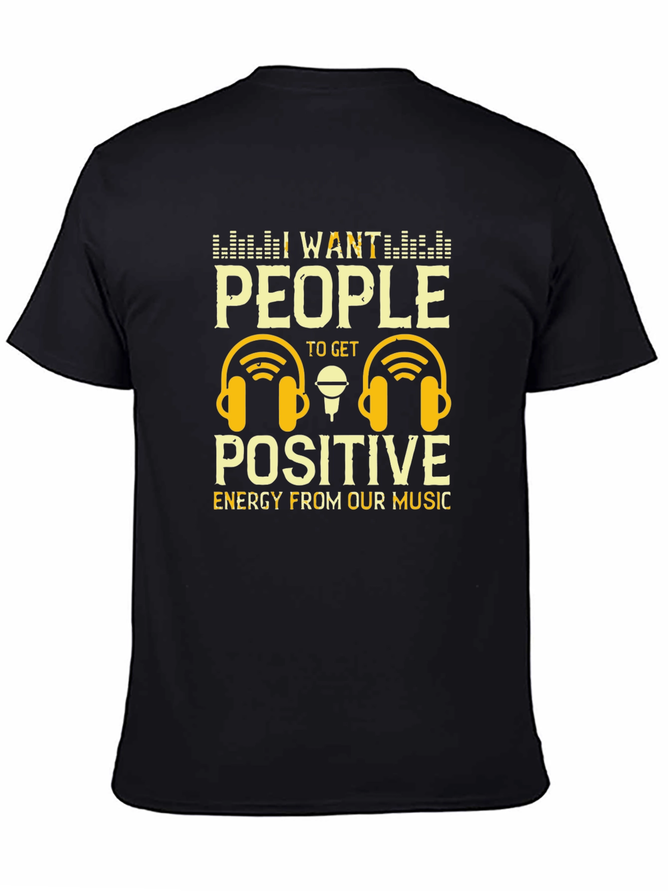 Positive Energy Music T-Shirt - DJ Headphones Graphic Tee