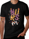 Halloween Nurse Graphic Tee - Black