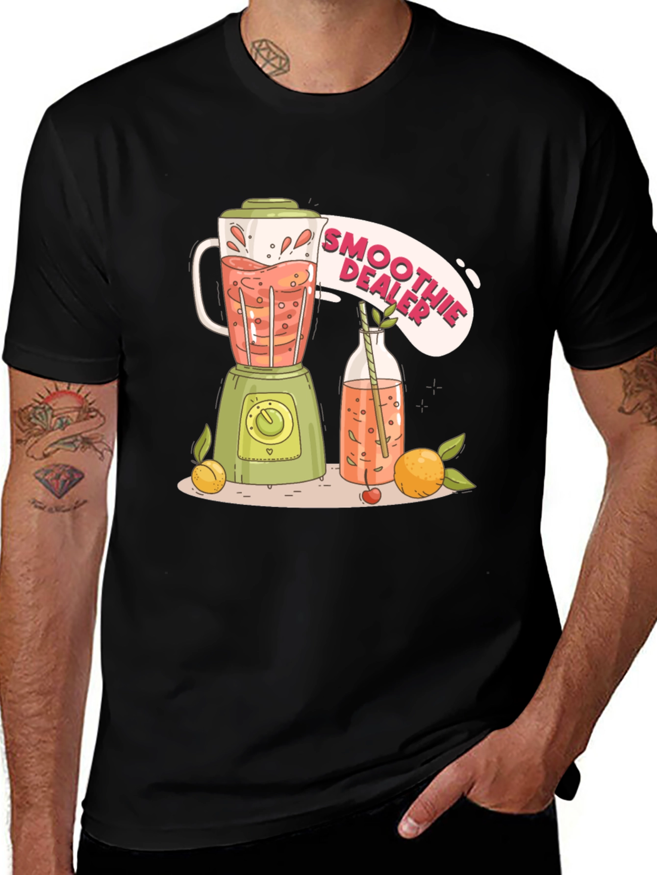 Smoothie Dealer Black Graphic Tee