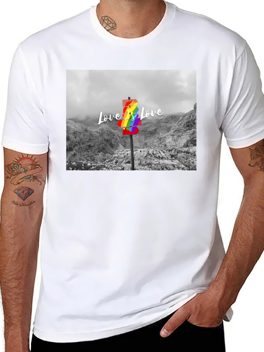 Love is Love T-Shirt - Rainbow LGBTQ+ Pride Tee