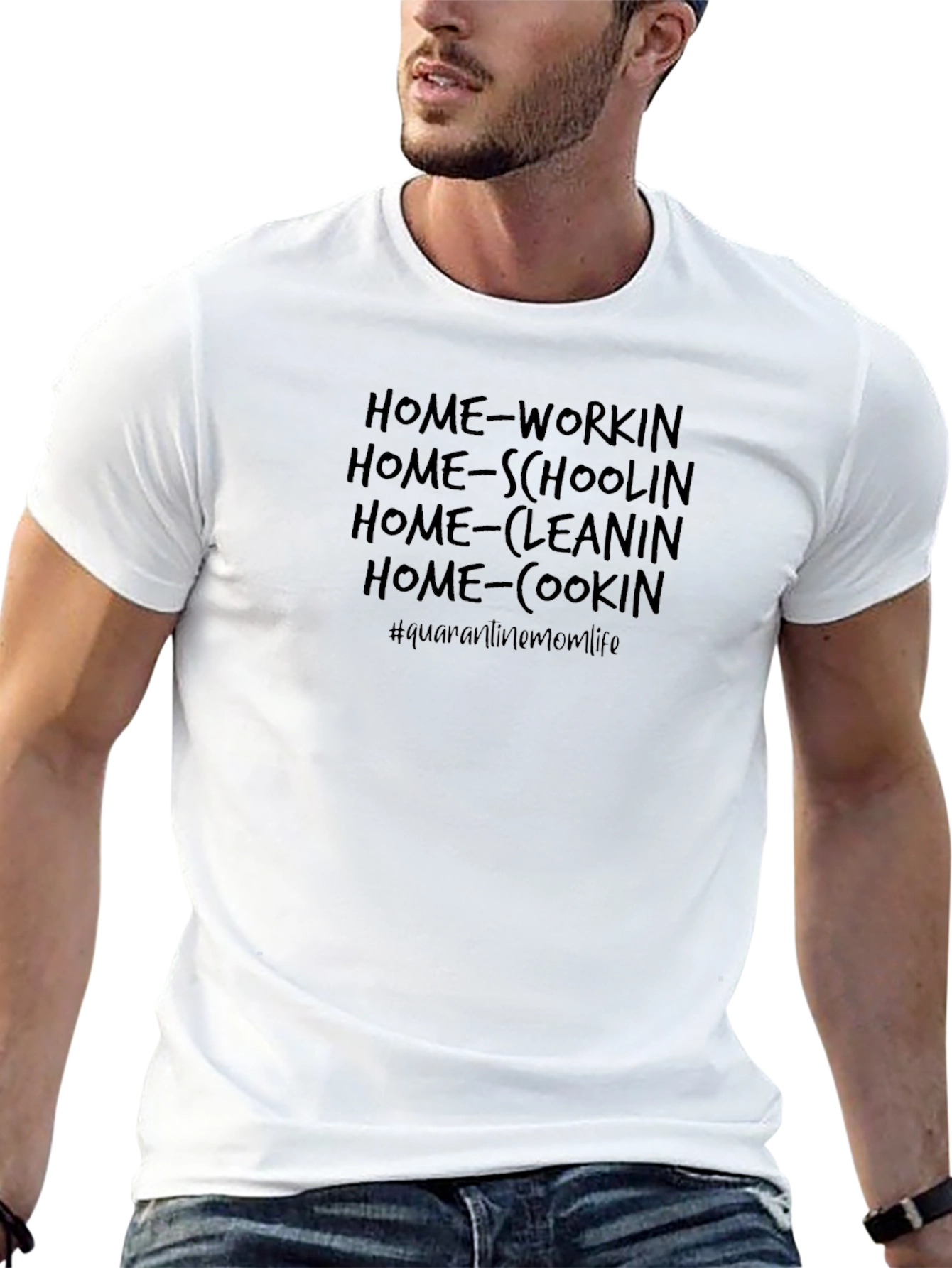 Home-Workin Quarantine Mom Life T-Shirt