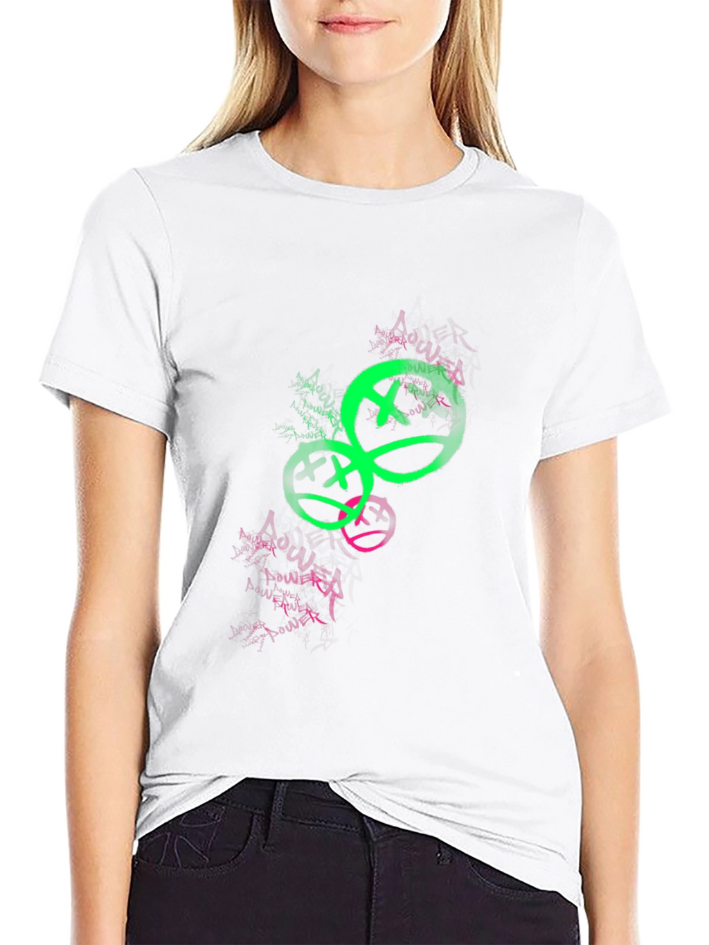 Graffiti Smiley Face Graphic Tee