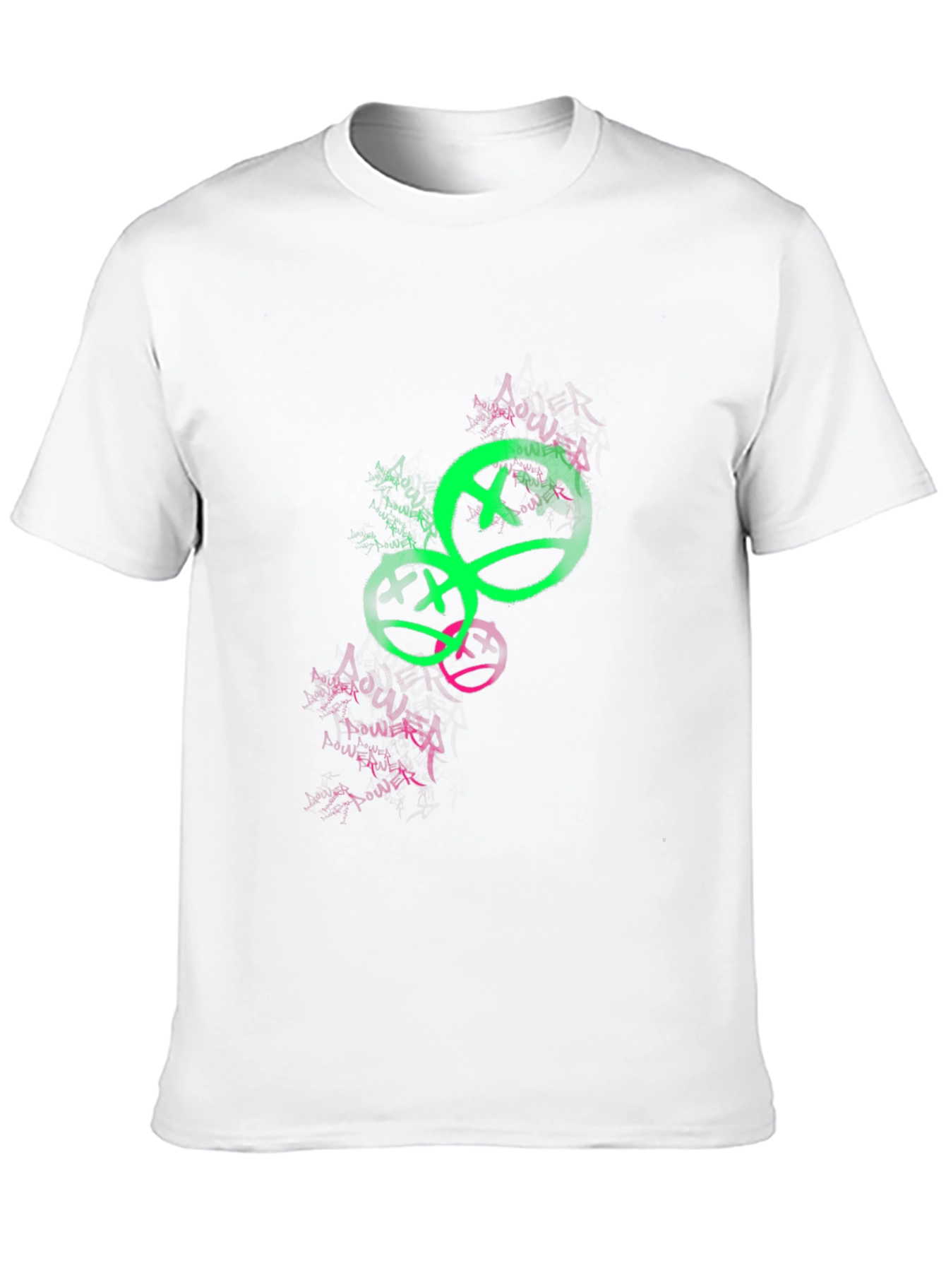 Graffiti Smiley Face Graphic Tee
