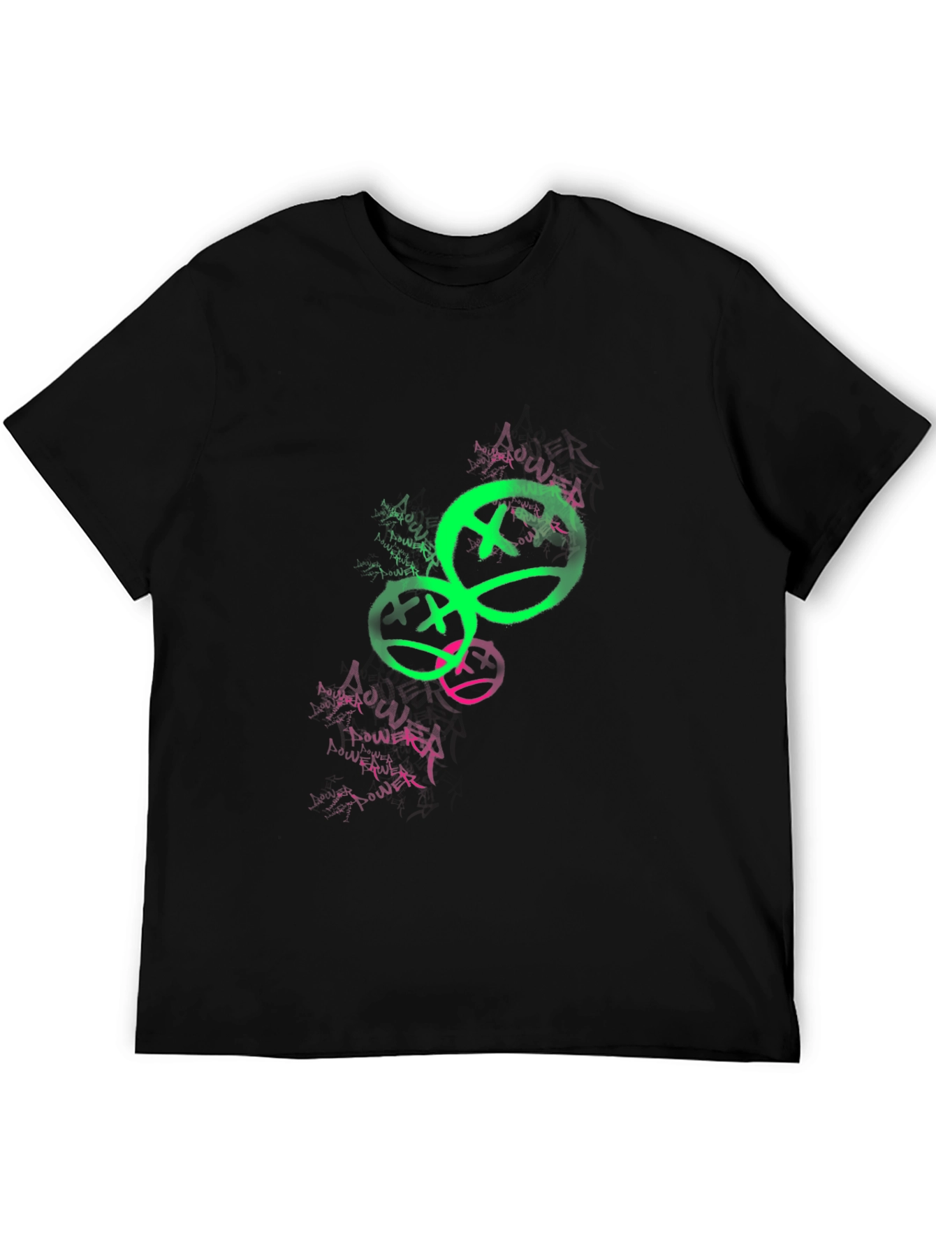 Graffiti Smiley Face Graphic Tee