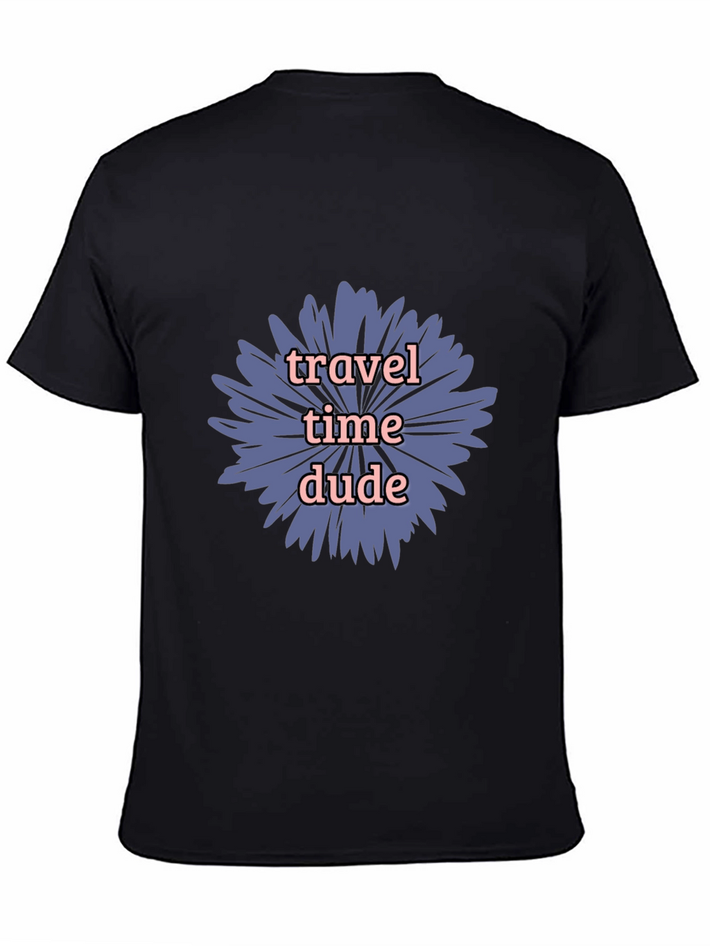 Travel Time Dude Graphic Tee - Black