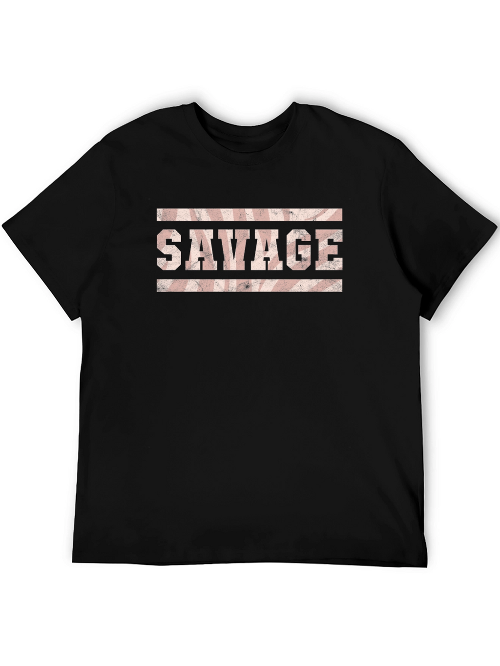 Savage Graphic Print Tee - Black Cotton Blend T-Shirt