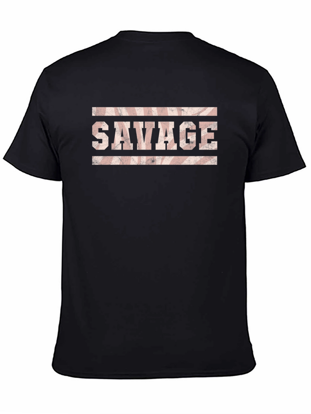 Savage Graphic Print Tee - Black Cotton Blend T-Shirt