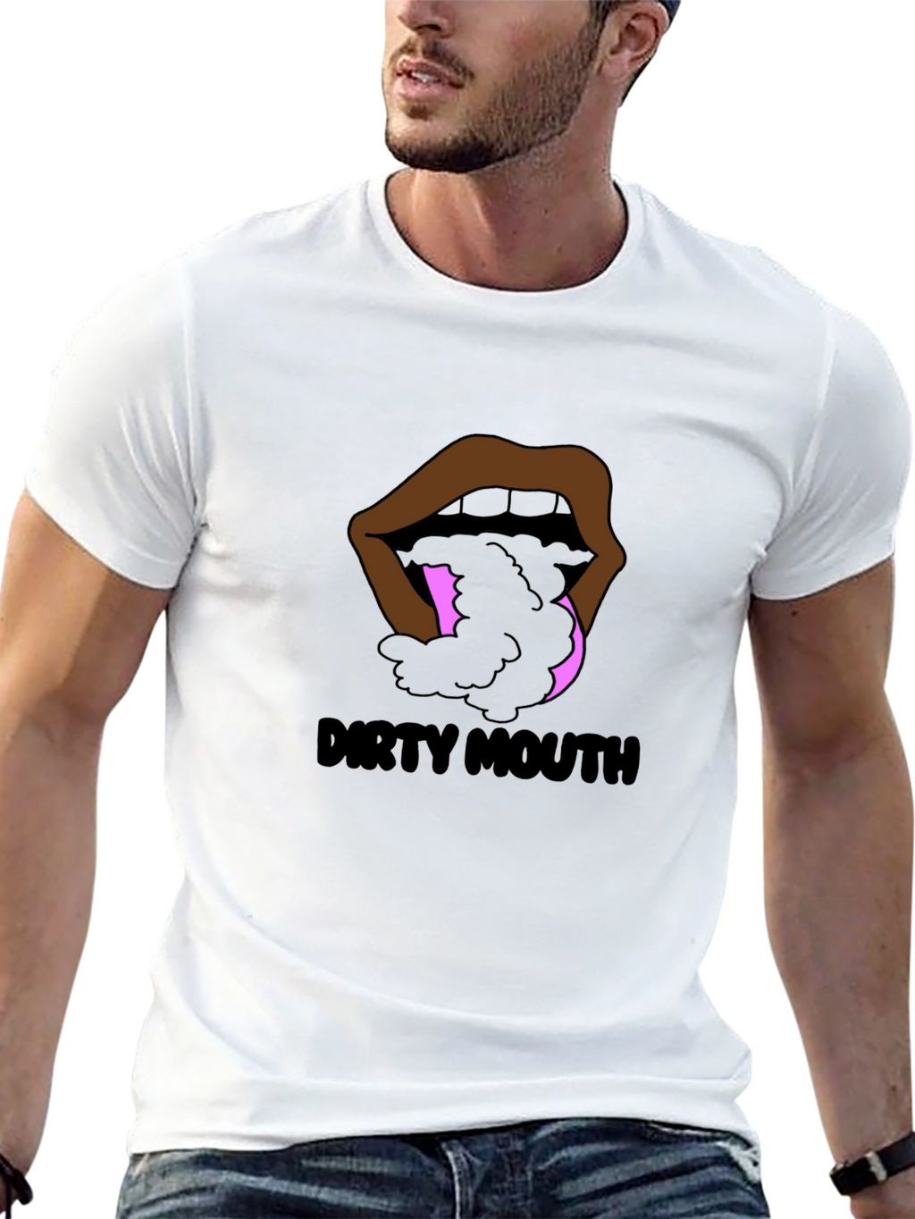 Dirty Mouth Graphic Print T-Shirt