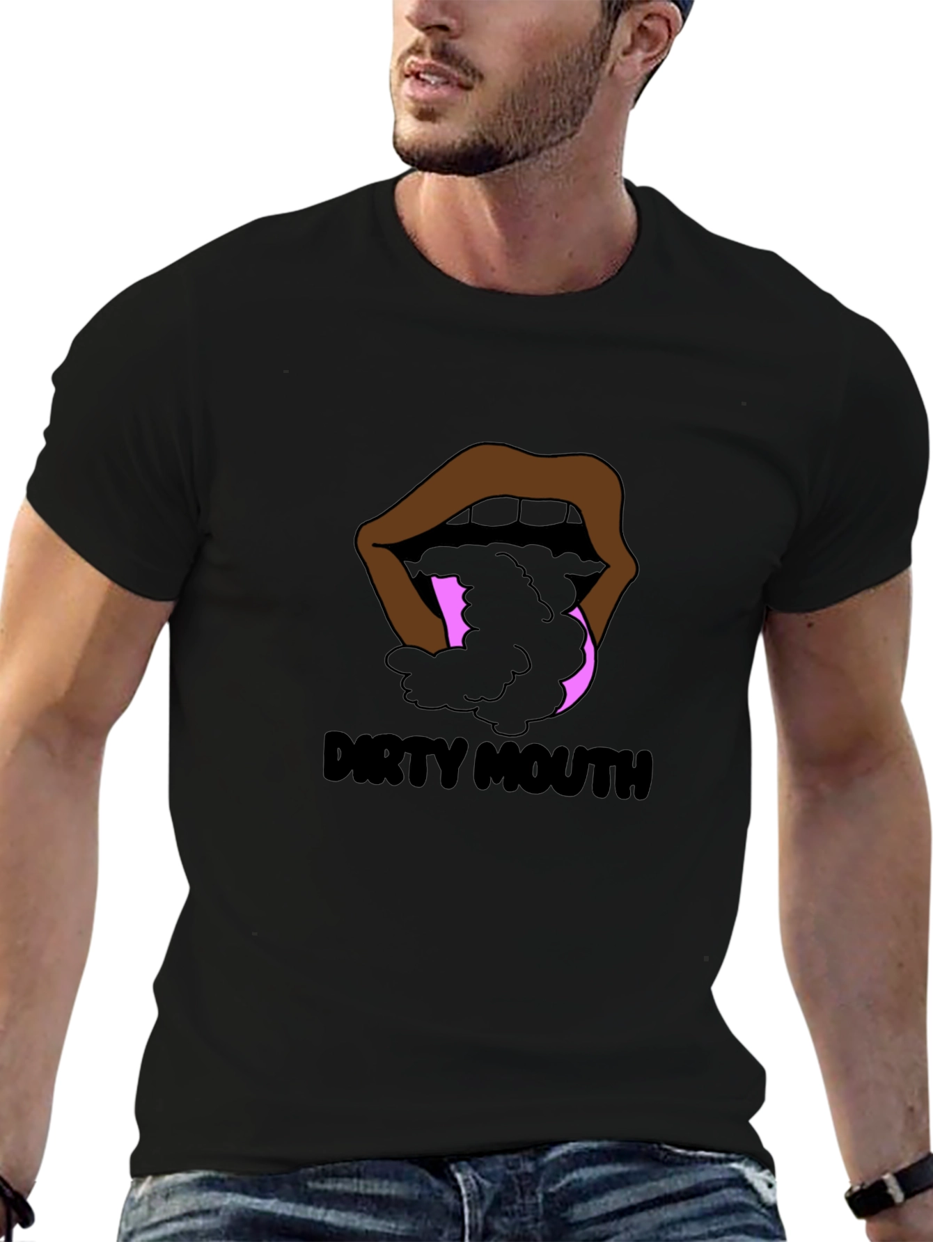 Dirty Mouth Graphic Print T-Shirt