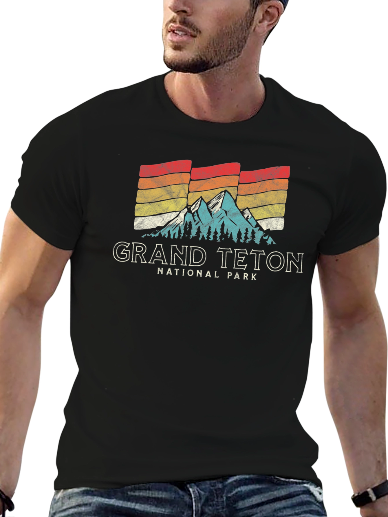 Grand Teton National Park Retro T-Shirt