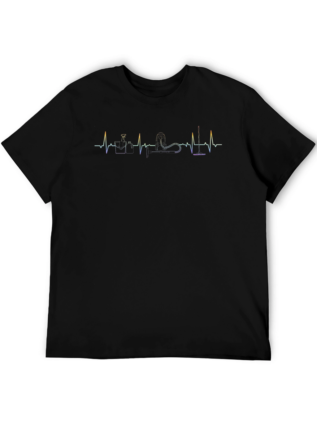 Cleaning Heartbeat T-Shirt - Black