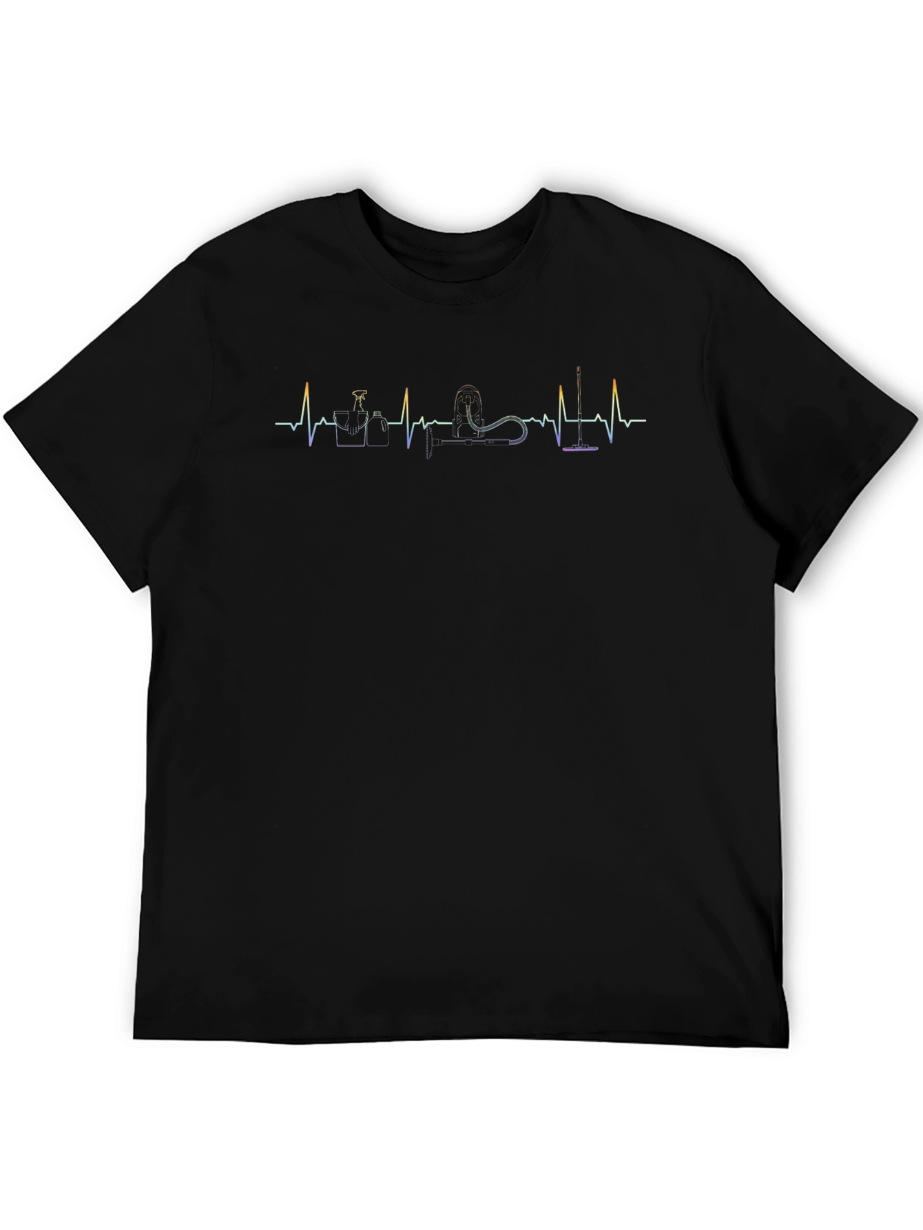Cleaning Heartbeat T-Shirt - Black