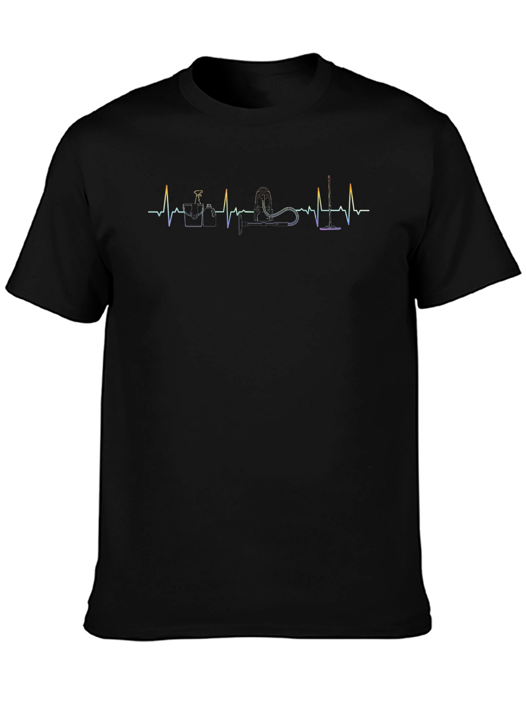 Cleaning Heartbeat T-Shirt - Black
