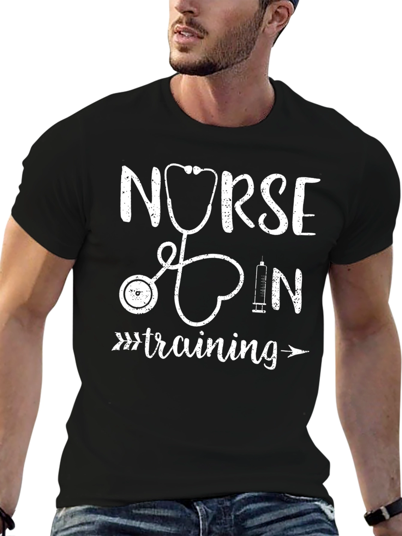 Nurse In Training T-Shirt - Stethoscope Heart