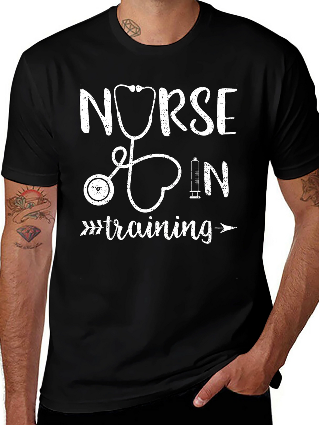 Nurse In Training T-Shirt - Stethoscope Heart