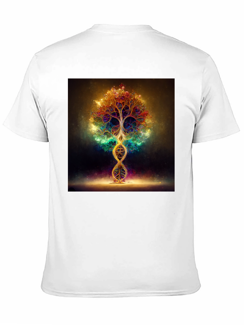 Cosmic Tree DNA T-Shirt - Vibrant Design