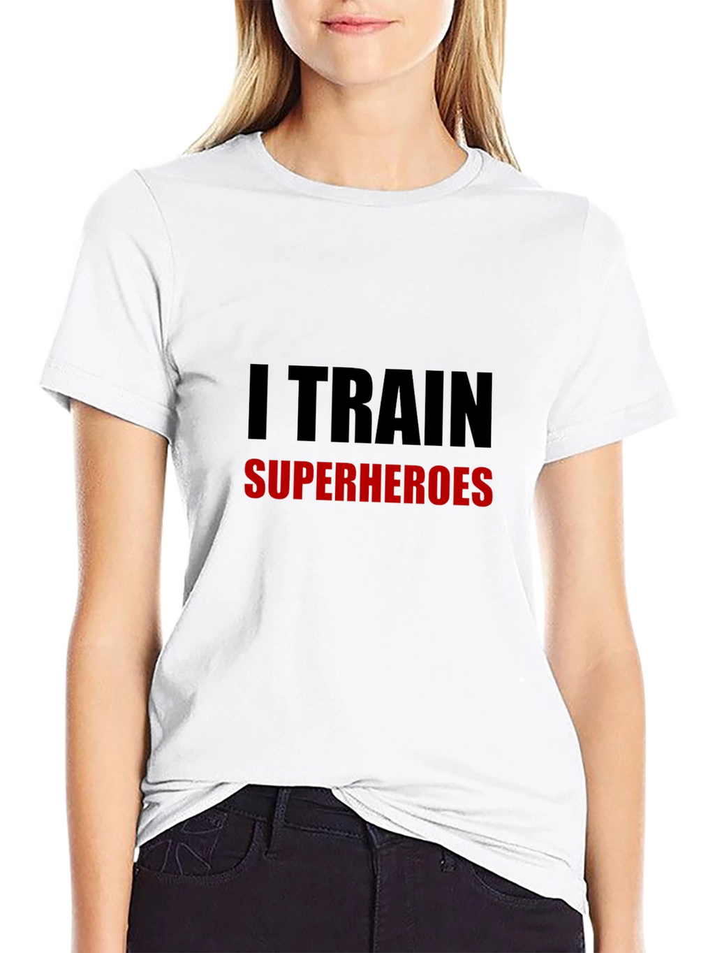 I Train Superheroes T-Shirt - Black Training Tee