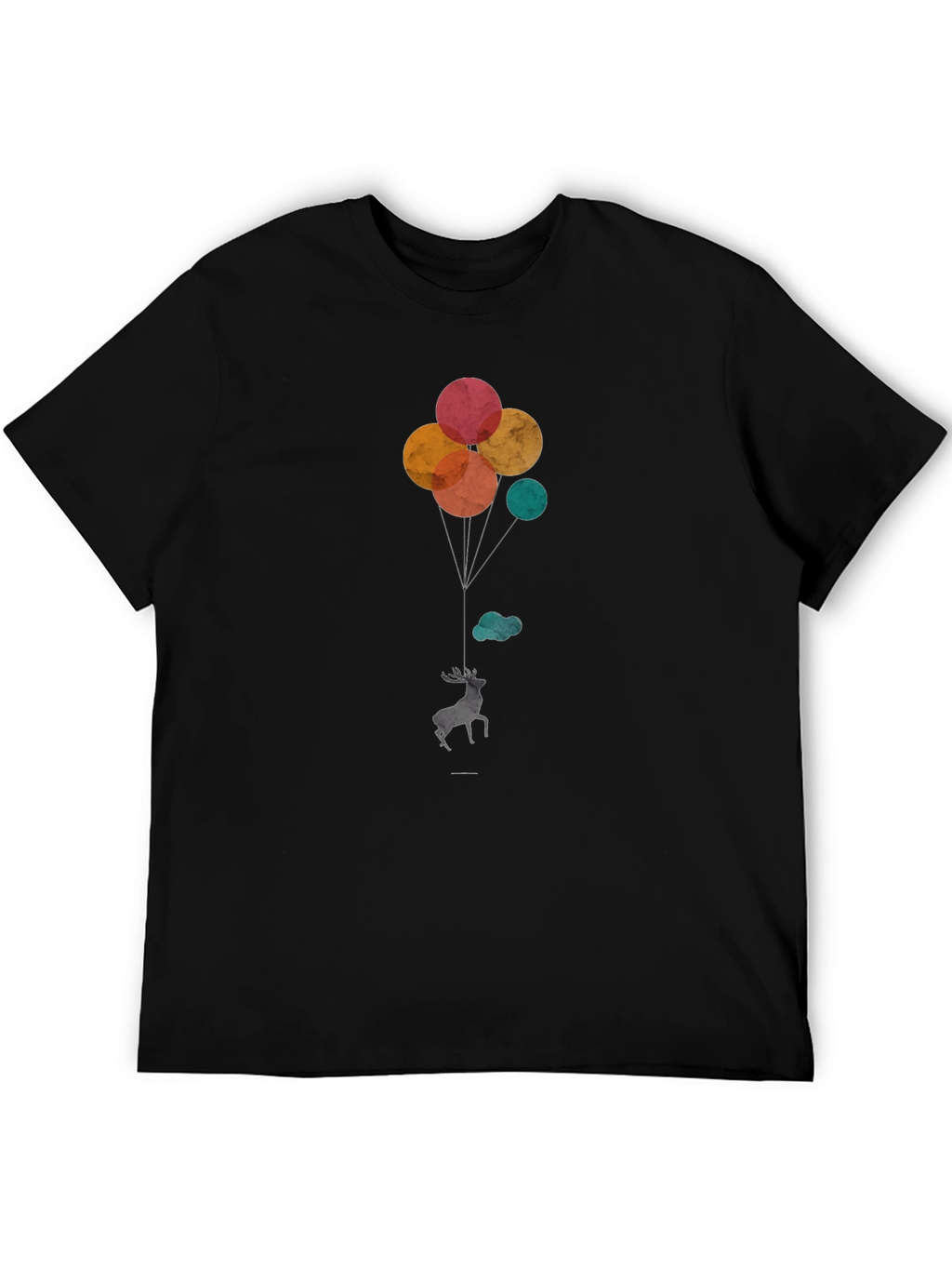 Deer Balloons Graphic T-Shirt