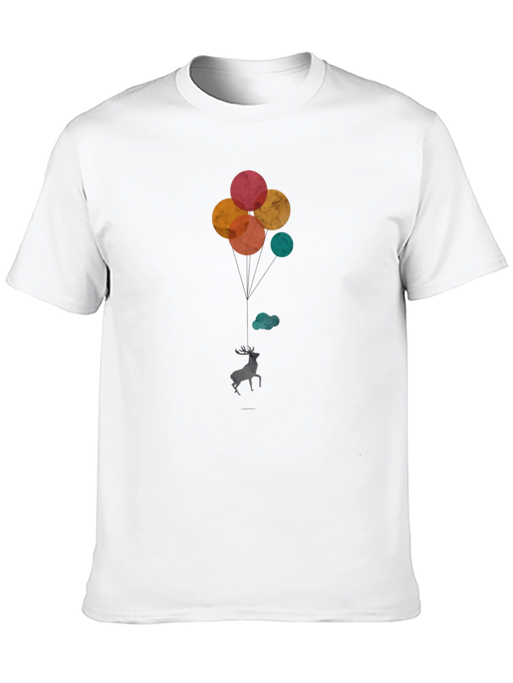 Deer Balloons Graphic T-Shirt