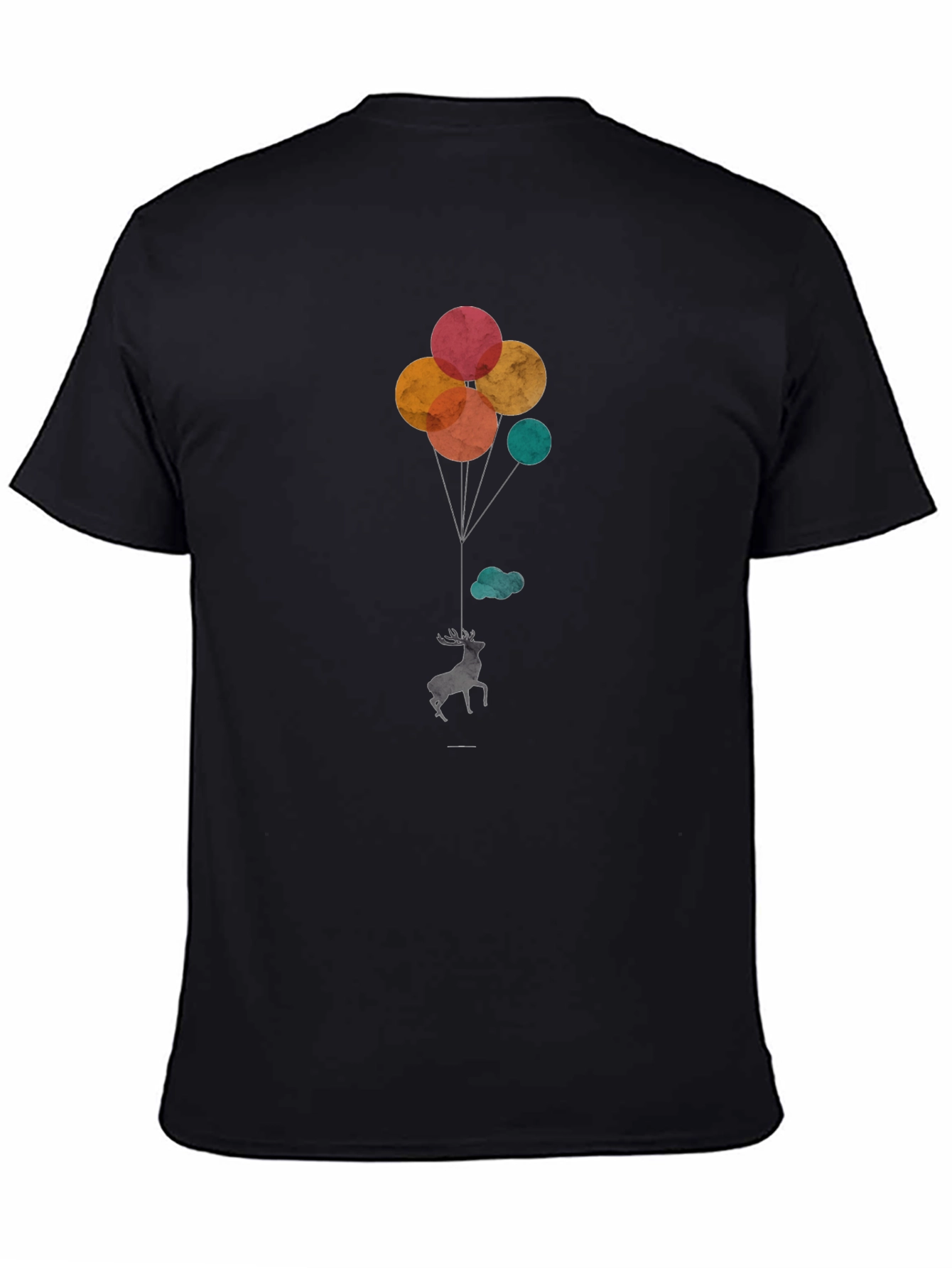 Deer Balloons Graphic T-Shirt