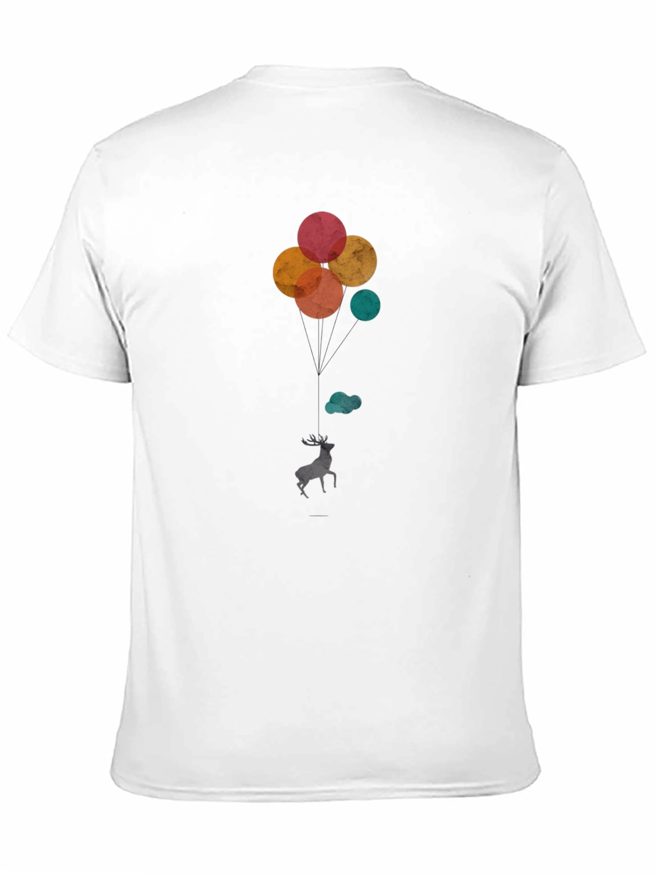 Deer Balloons Graphic T-Shirt