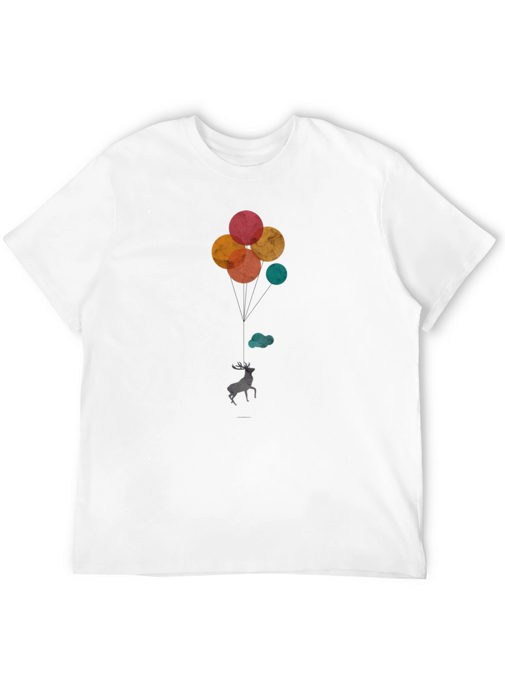 Deer Balloons Graphic T-Shirt