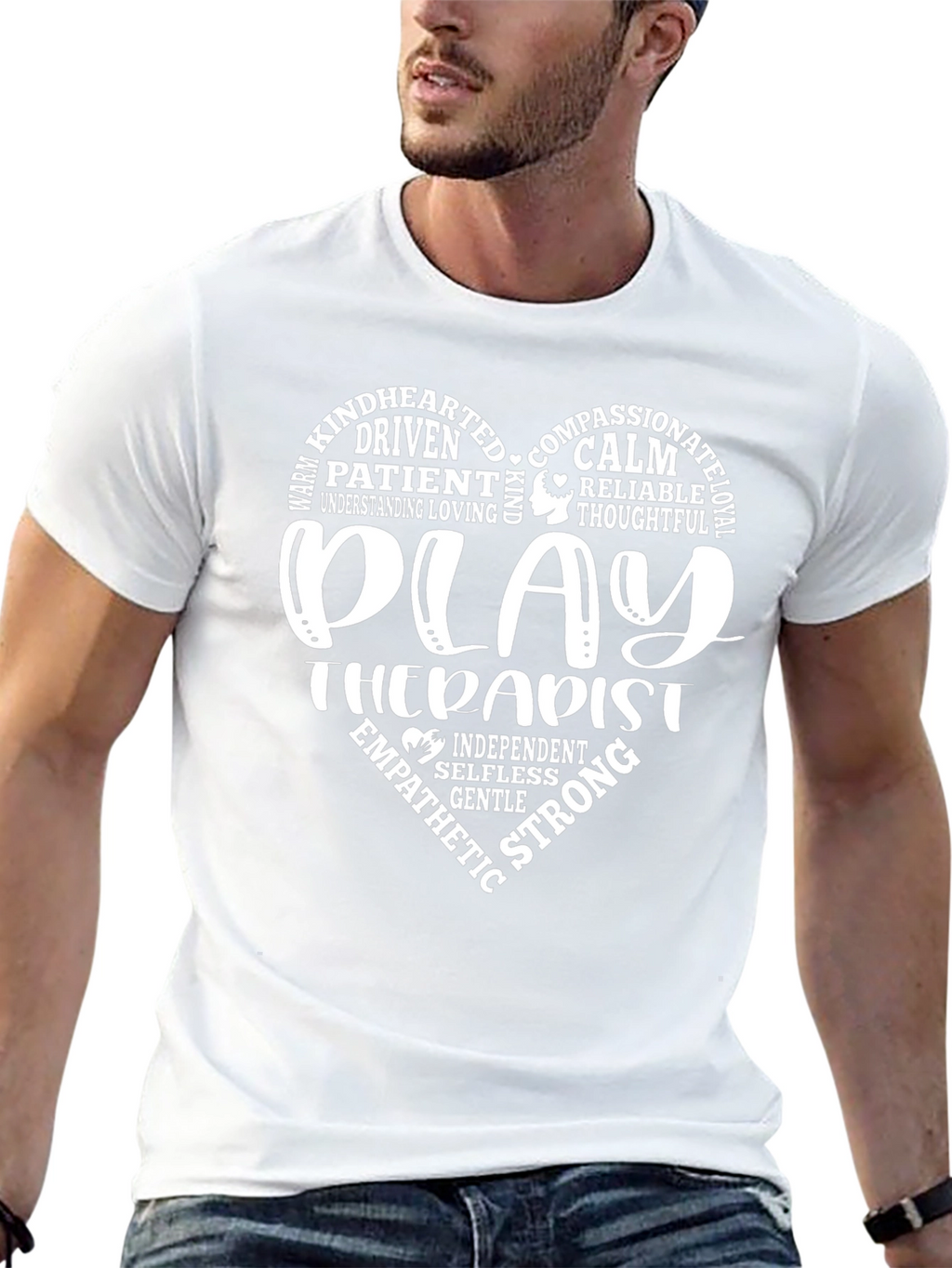 Play Therapist Heart Graphic T-Shirt