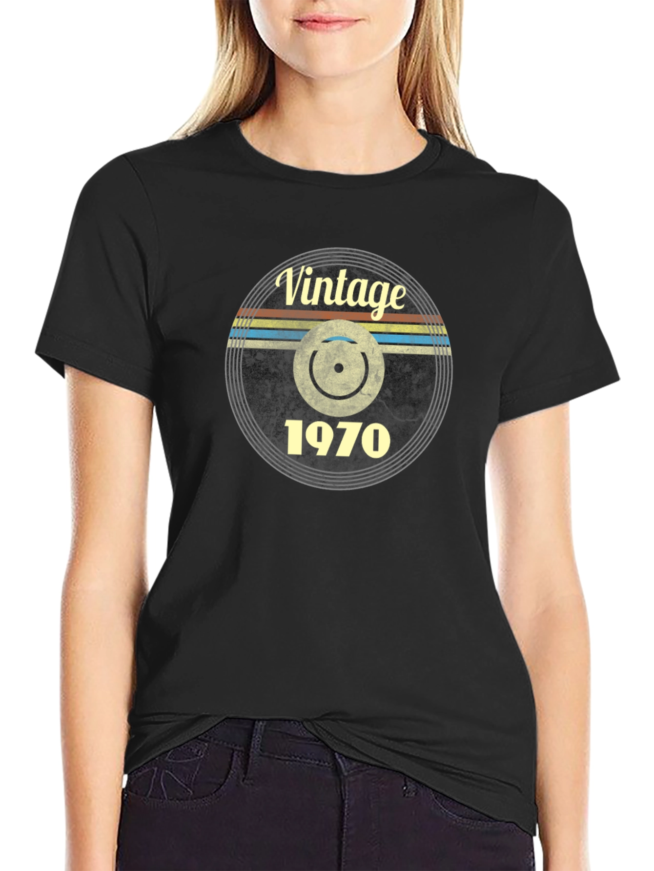 Vintage 1970 Record Graphic Tee