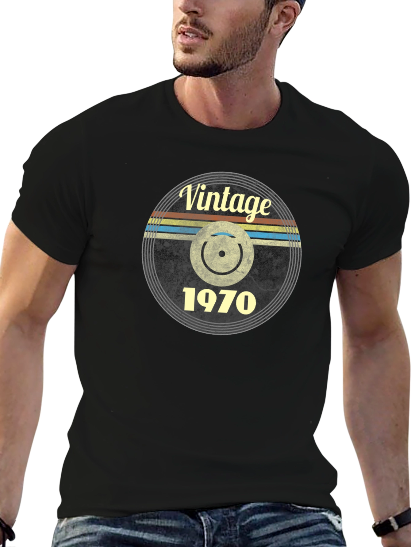 Vintage 1970 Record Graphic Tee